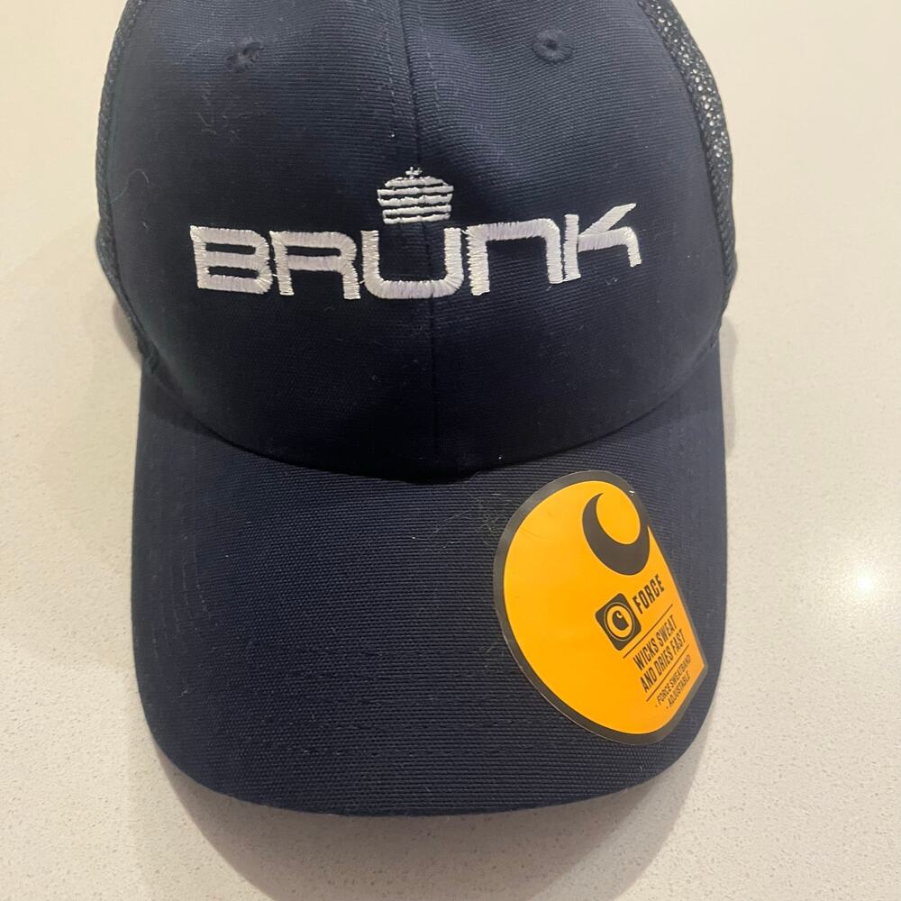 NWT Carhartt Brunk Company Employee One Size Trucker Hat Mesh Snapback Cap  Logo